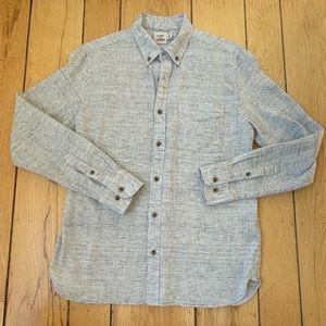 Men’s M Flint and Tinder Linen Cotton blend shirt